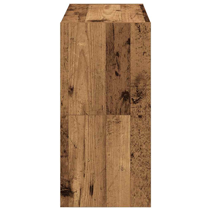 Rafturi pentru pantofi 2 buc Lemn vechi stivuibil 60x30x30,5 cm - WALTI WALTI