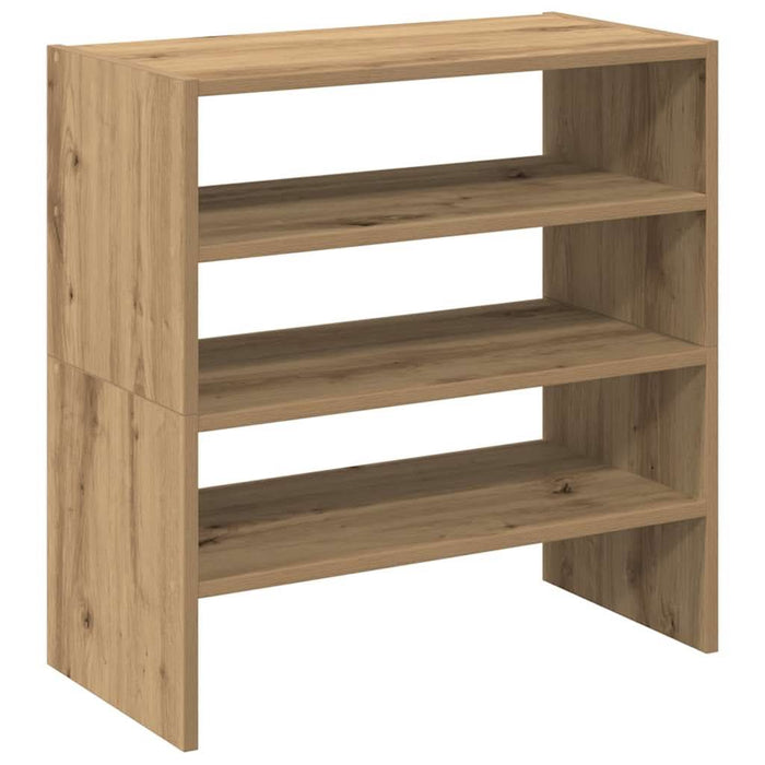 Rafturi pantofi 2 buc Stejar Artisan stivuibil 60x30x30,5 cm - WALTI WALTI