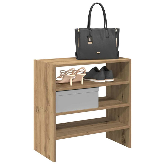 Rafturi pantofi 2 buc Stejar Artisan stivuibil 60x30x30,5 cm - WALTI WALTI
