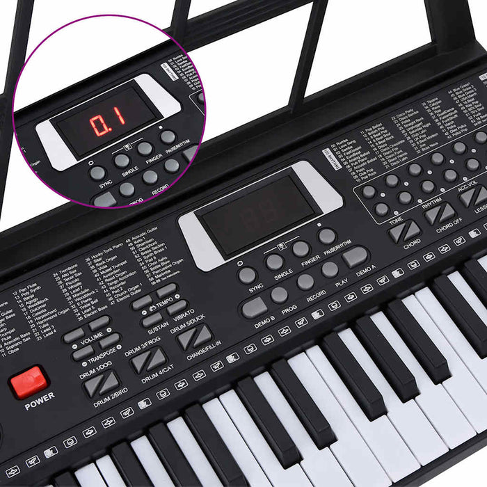 Tastatură electrică pian 61taste cu suport muzical pentru copii - WALTI WALTI