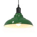 Lampă suspendată reglabilă pe înălțime E27 verde lucios metal - WALTI WALTI
