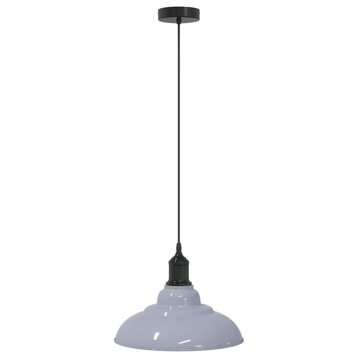 Lampă suspendată reglabilă pe înălțime E27 gri lucios metal - WALTI WALTI
