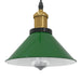 Lampă suspendată reglabilă pe înălțime E27 verde lucios metal - WALTI WALTI