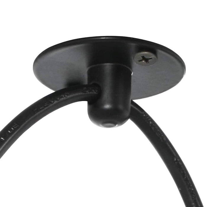 Lampă suspendată cu 3 suporturi E27 metal negru - WALTI WALTI