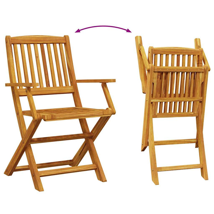 Set mobilier de grădină 7 piese 180x90x75 cm, lemn masiv acacia - WALTI WALTI