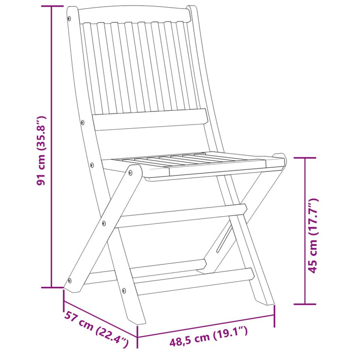 Set mobilier de grădină 7 piese 180x90x75 cm, lemn masiv acacia WALTI
