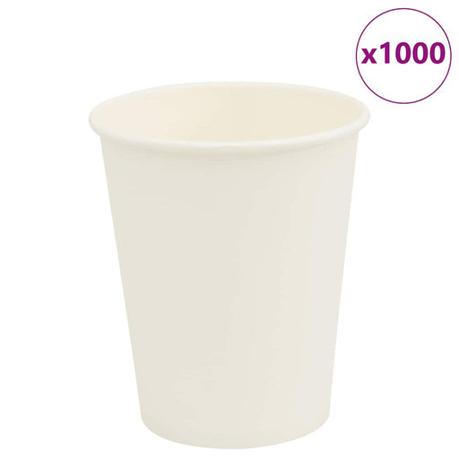 Cești de cafea din hârtie 1000 buc 8oz 200ml alb - WALTI WALTI