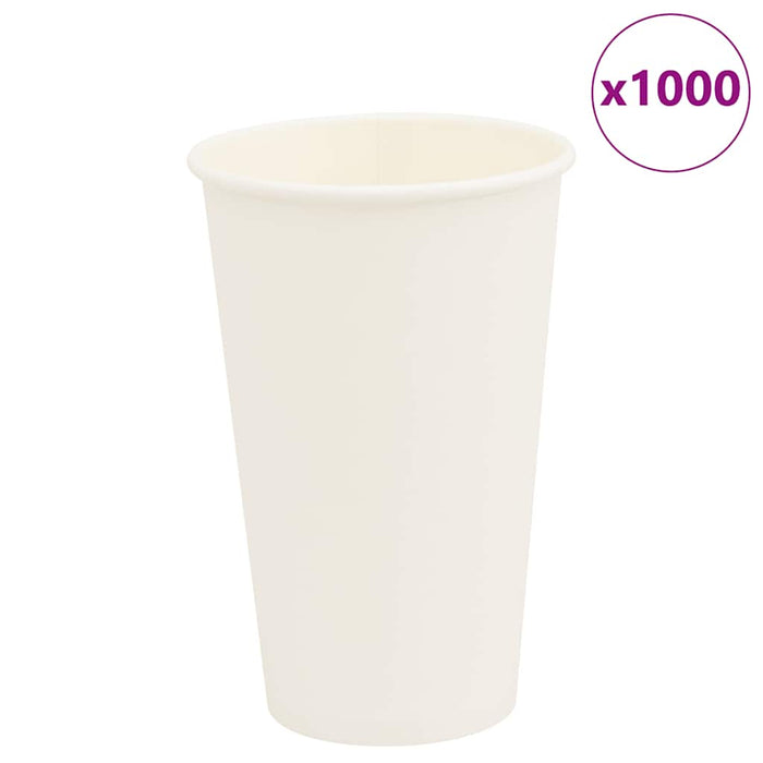 Cești de cafea din hârtie 1000 buc 16oz 400ml alb - WALTI WALTI