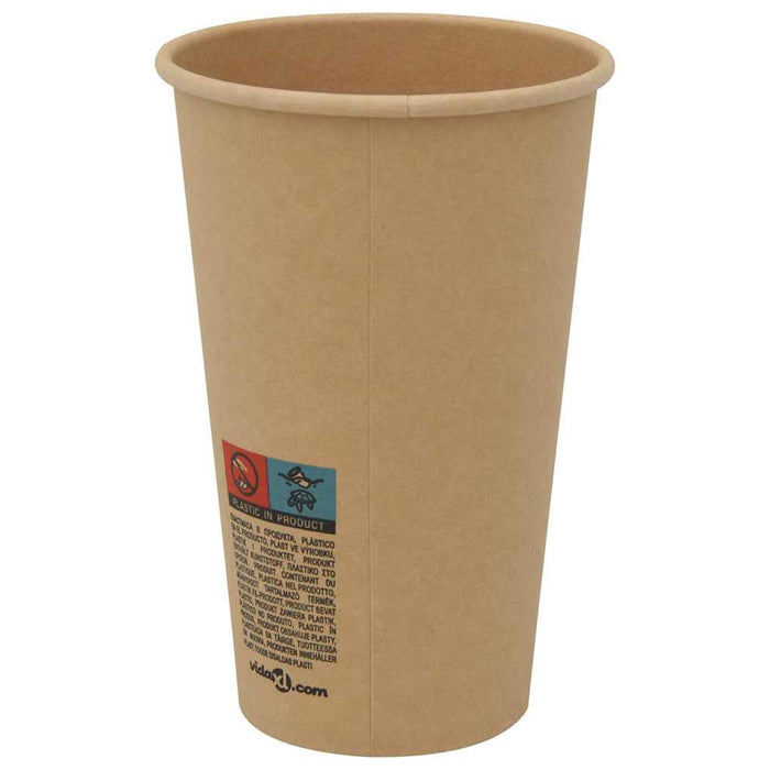 Cești de cafea din hârtie 1000 buc 16 oz 400 ml roșu și negru - WALTI WALTI