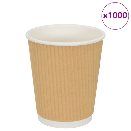 Cești de cafea din hârtie 500 buc 8oz 200ml maro - WALTI WALTI