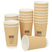 Cești de cafea din hârtie 500 buc 16 oz 400 ml roșu și negru - WALTI WALTI