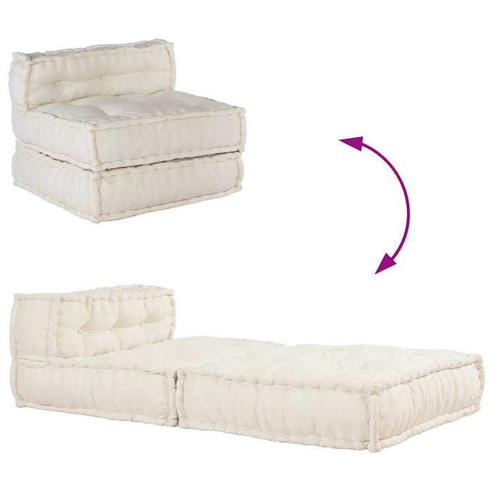 Unitatea de sofa modulară crem 70x70x54 țesătură - WALTI WALTI