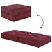 Unitatea de sofa modulară Maroon 70x70x36 țesătură - WALTI WALTI