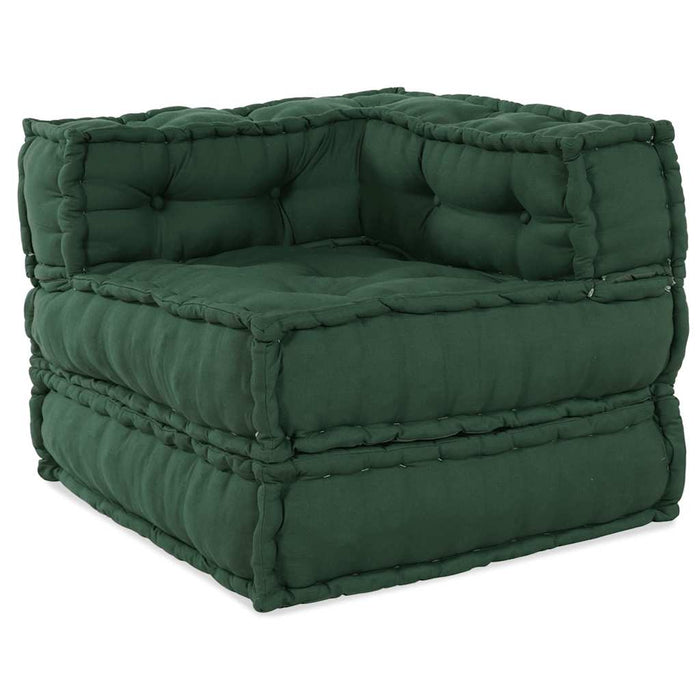 Unitatea de sofa modulară verde 70x70x54 țesătură WALTI