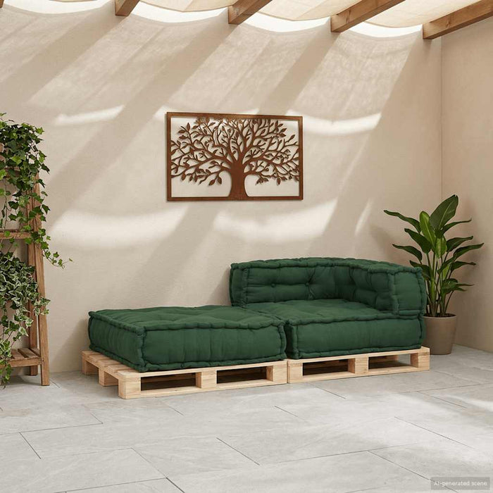 Unitatea de sofa modulară verde 70x70x54 țesătură WALTI