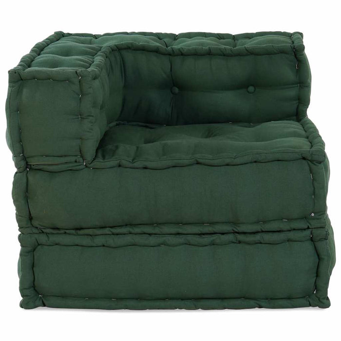 Unitatea de sofa modulară verde 70x70x54 țesătură WALTI