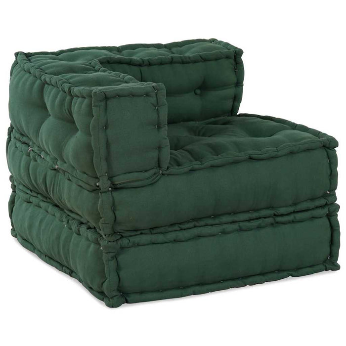 Unitatea de sofa modulară verde 70x70x54 țesătură WALTI