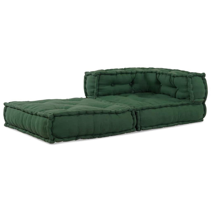 Unitatea de sofa modulară verde 70x70x54 țesătură WALTI
