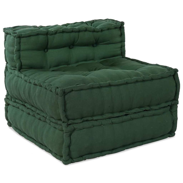 Unitatea de sofa modulară verde 70x70x54 țesătură WALTI