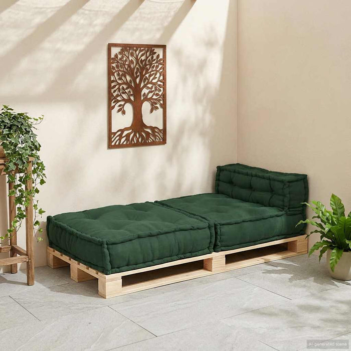 Unitatea de sofa modulară verde 70x70x54 țesătură WALTI