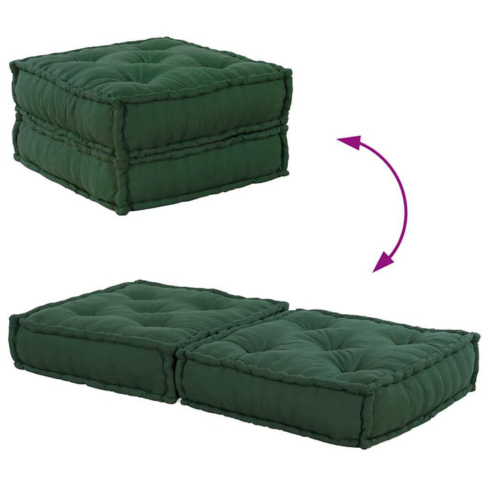 Unitatea de sofa modulară verde 70x70x36 țesătură WALTI
