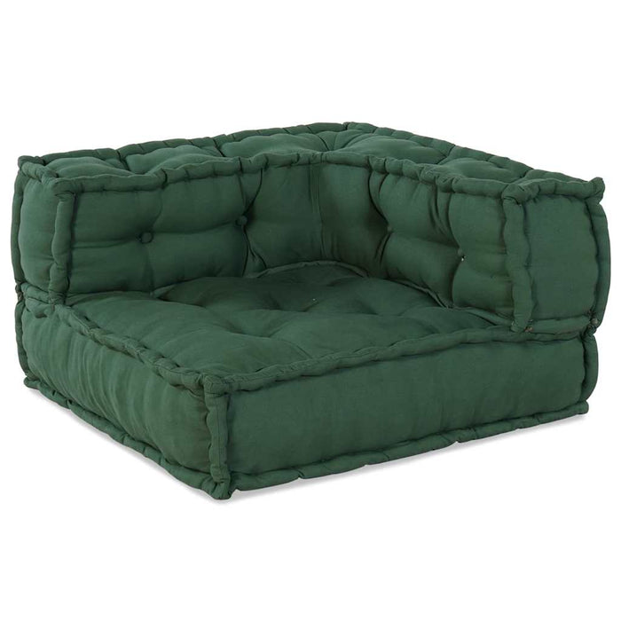 Canapea modulară cu 2 locuri verde 140x70x36 țesătură WALTI
