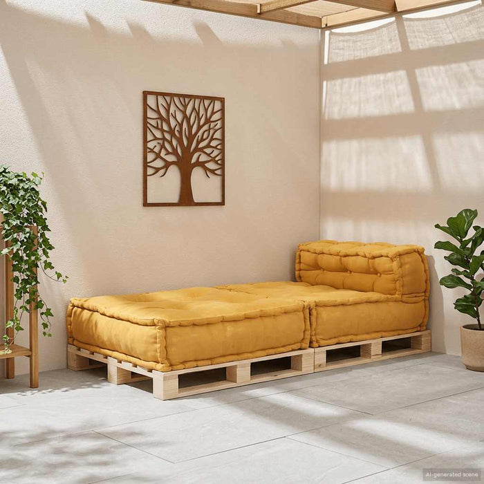 Unitatea de sofa modulară galben 70x70x54 țesătură - WALTI WALTI