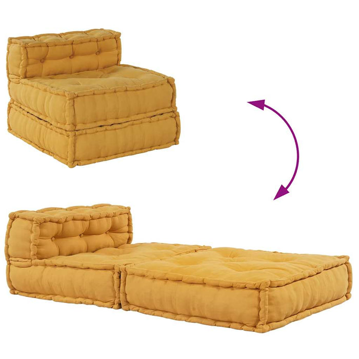 Unitatea de sofa modulară galben 70x70x54 țesătură - WALTI WALTI