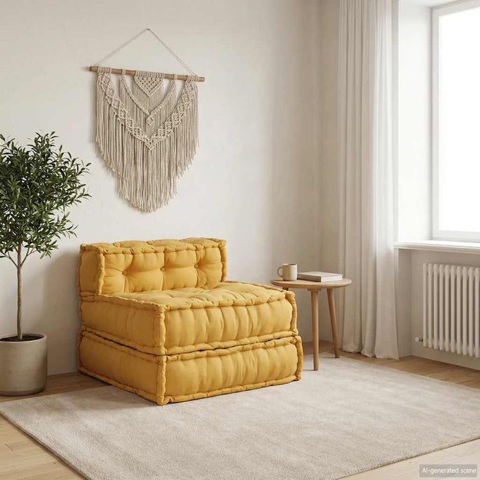 Unitatea de sofa modulară galben 70x70x54 țesătură - WALTI WALTI