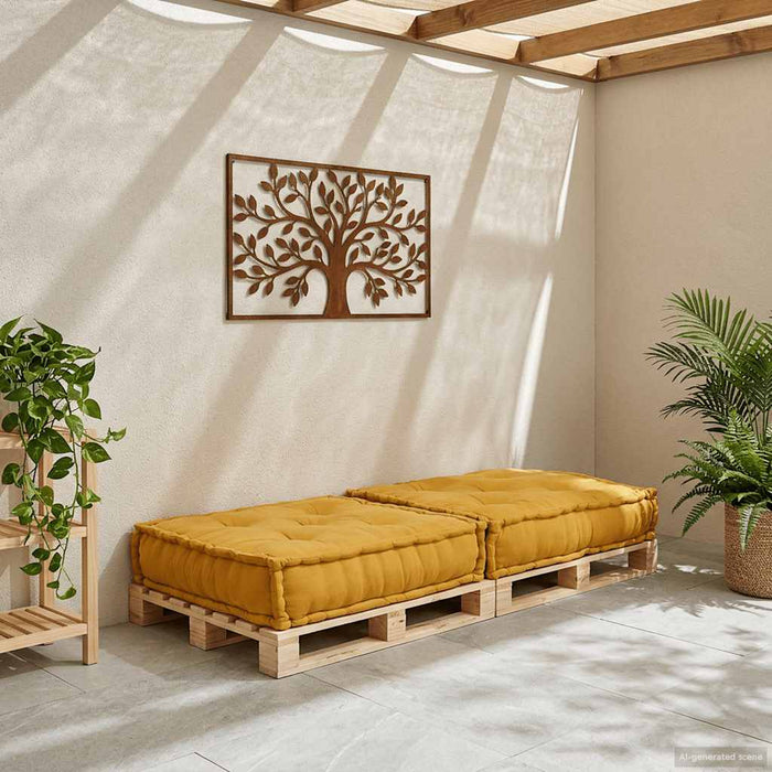 Unitatea de sofa modulară galben 70x70x36 țesătură - WALTI WALTI