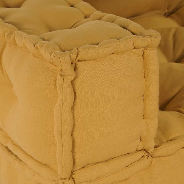 Canapea modulară cu 2 locuri galben 140x70x36 țesătură WALTI