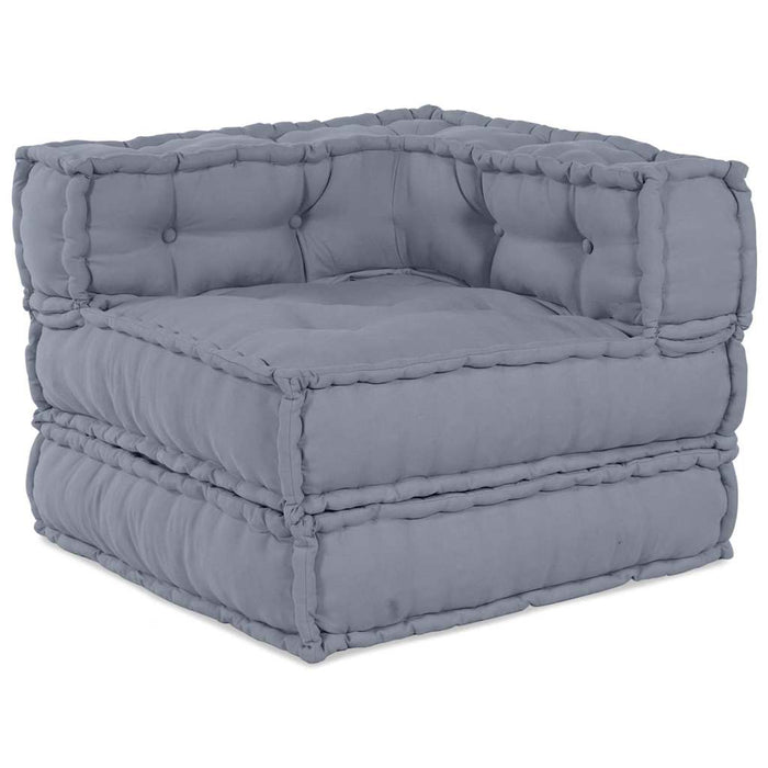 Canapea colțar modulară Gri 70 x 70 x 56 cm țesătură WALTI