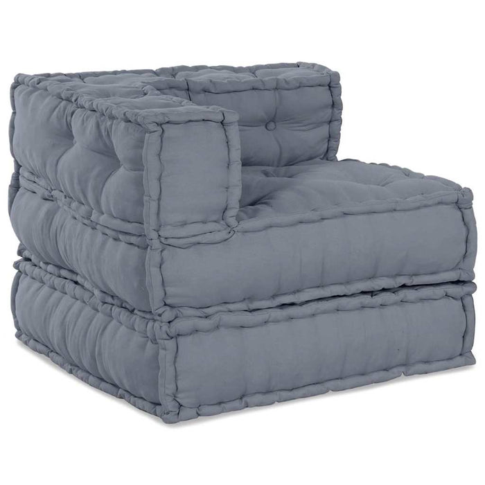 Canapea colțar modulară Gri 70 x 70 x 56 cm țesătură WALTI