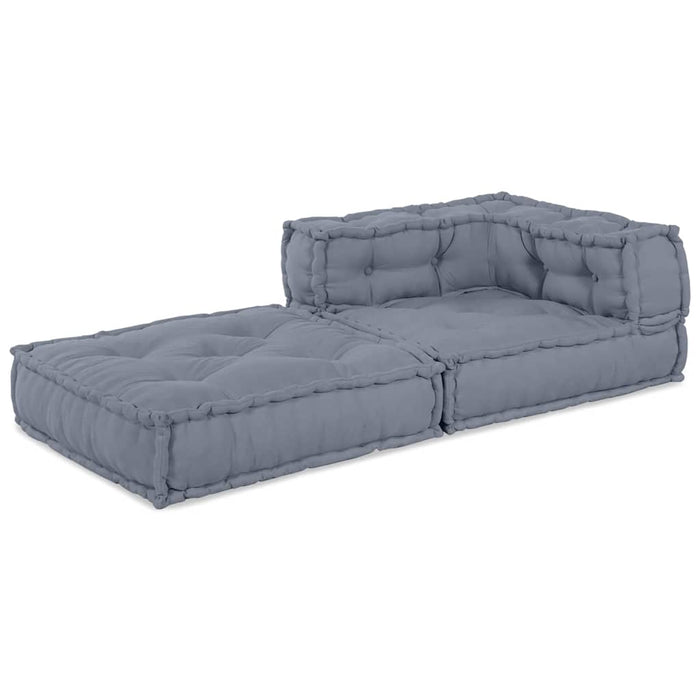 Canapea colțar modulară Gri 70 x 70 x 56 cm țesătură WALTI