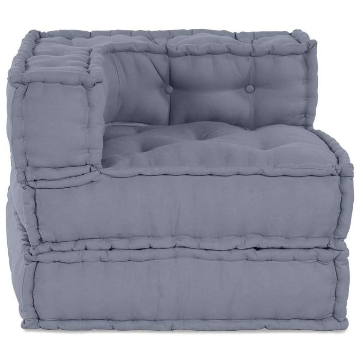 Canapea colțar modulară Gri 70 x 70 x 56 cm țesătură WALTI