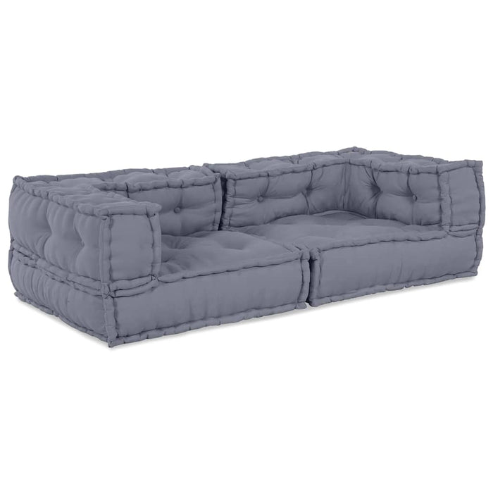 Unitate de canapea modulară 3 pcs Gri 140 x 70 x 36 cm Țesătură WALTI