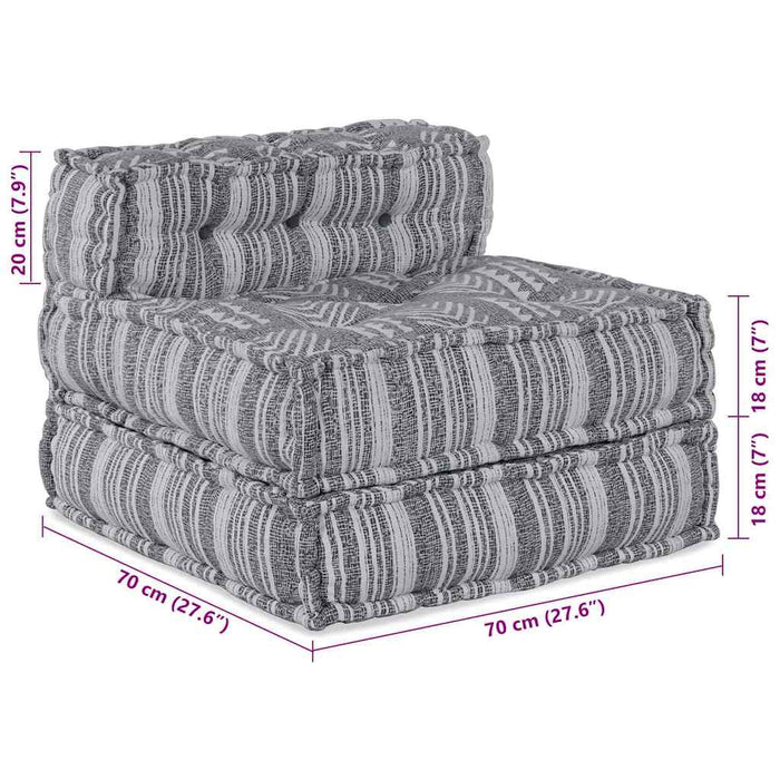 Canapea modulară Imprimare Gri 70 x 70 x 56 cm țesătură - WALTI WALTI