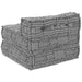 Canapea modulară Gri deschis 70 x 70 x 56 cm țesătură - WALTI WALTI