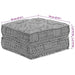 Canapea modulară Gri deschis 70 x 70 x 36 cm țesătură - WALTI WALTI