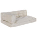 Perna pentru canapea pe palet 3 pcs Crem 120 x 80 x 34 cm - WALTI WALTI
