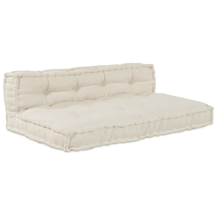 Canapea modulară 2 pcs Crem 120 x 80 x 38 cm țesătură WALTI