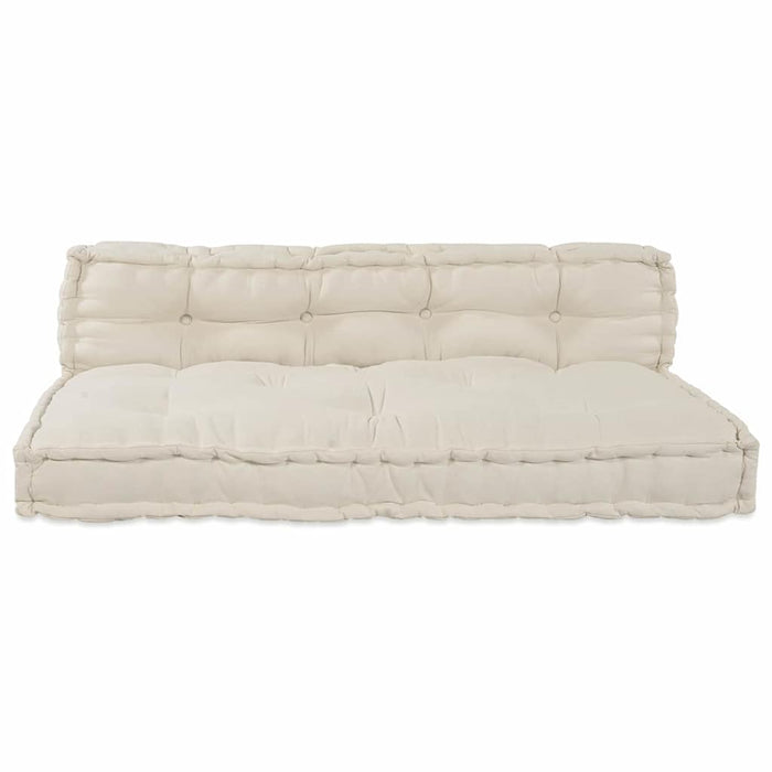 Canapea modulară 2 pcs Crem 120 x 80 x 38 cm țesătură WALTI
