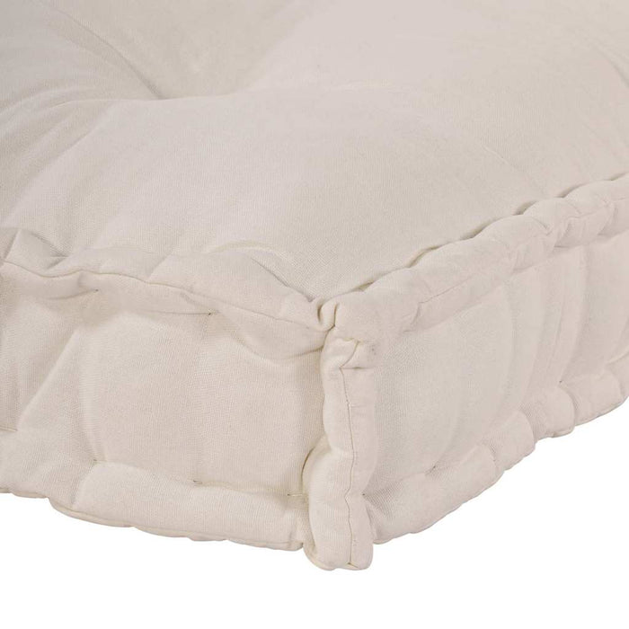 Perna pentru canapea pe palet Crem 120 x 80 x 12 cm Țesătură WALTI