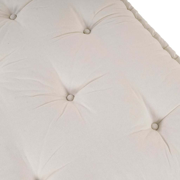 Perna pentru canapea pe palet Crem 120 x 80 x 12 cm Țesătură WALTI