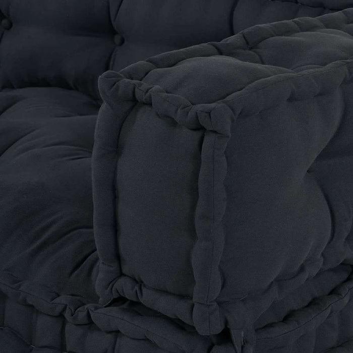 Canapea modulară 3 pcs Antracit 120 x 80 x 38 cm țesătură - WALTI WALTI