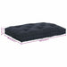 Canapea modulară Antracit 120 x 80 x 12 cm țesătură - WALTI WALTI