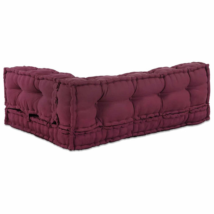 Perna pentru canapea pe palet 3 pcs Bordo 120 x 80 x 38 cm - WALTI WALTI
