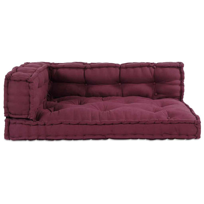 Perna pentru canapea pe palet 3 pcs Bordo 120 x 80 x 38 cm - WALTI WALTI