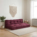 Perna pentru canapea pe palet 2 pcs Bordo 120 x 80 x 38 cm - WALTI WALTI