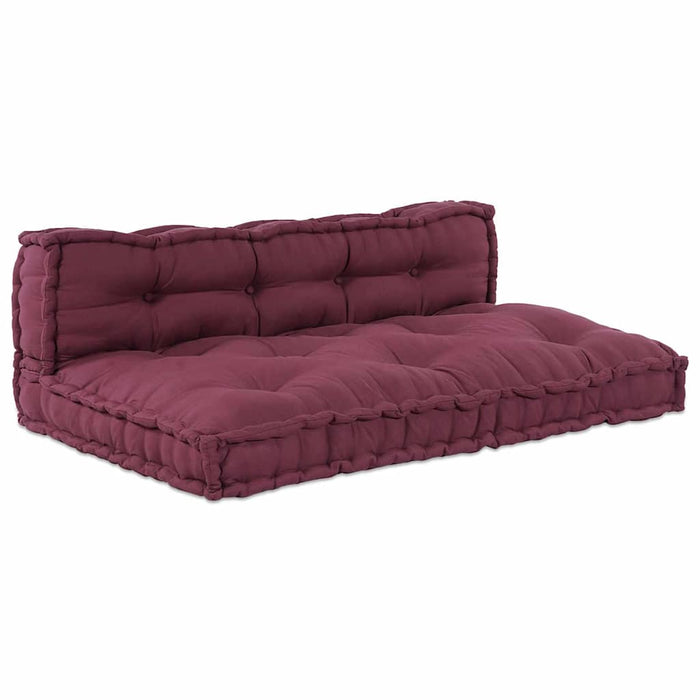 Perna pentru canapea pe palet 2 pcs Bordo 120 x 80 x 38 cm - WALTI WALTI